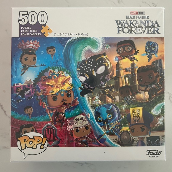 Funko Pop! Marvel Black Panther Wakanda Forever 500-Piece Puzzle – New in Box - Picture 2 of 9